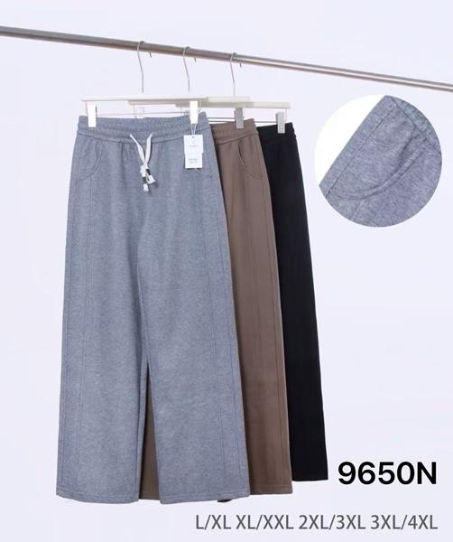 Штаны спорт Kenalin (L-4XL) 9650N brown (деми)