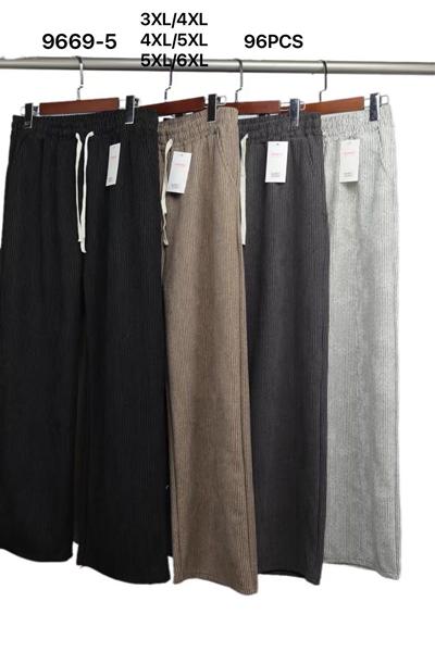 Штаны спорт Kenalin (3XL-6XL) 9669-5 l.grey (деми)