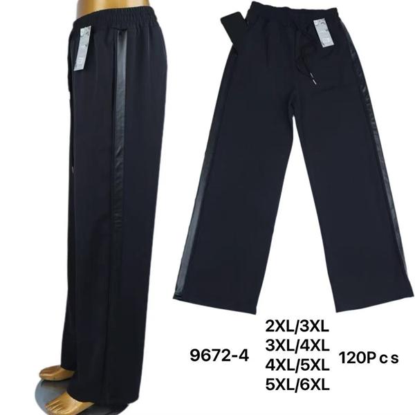 Штаны спорт Kenalin (2XL-6XL) 9672-4 black (деми)