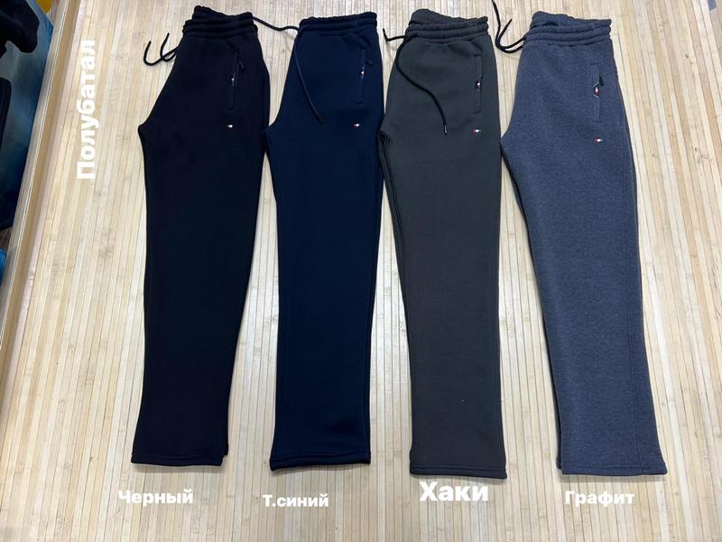 Штаны спорт Navas (XL-3XL) NW876 navy (зима)