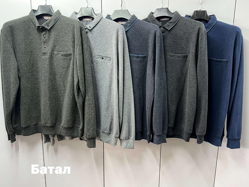 Свитер Navas (4XL-7XL) 2724 khaki (деми)