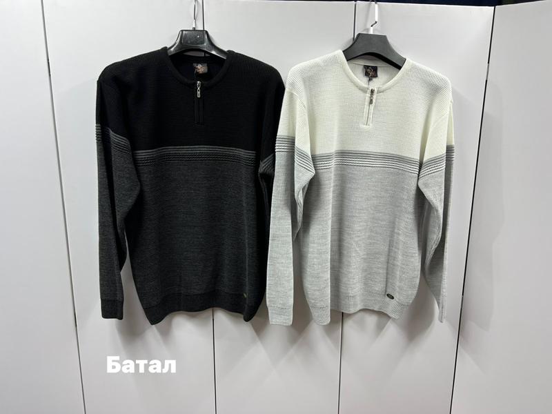 Свитер Navas (3XL-5XL) 71101-1 black (зима)