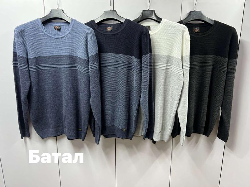 Свитер Navas (3XL-5XL) 71105-1 navy (зима)