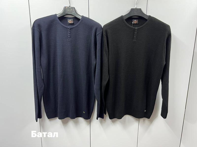 Свитер Navas (3XL-5XL) 71115-1 black (зима)