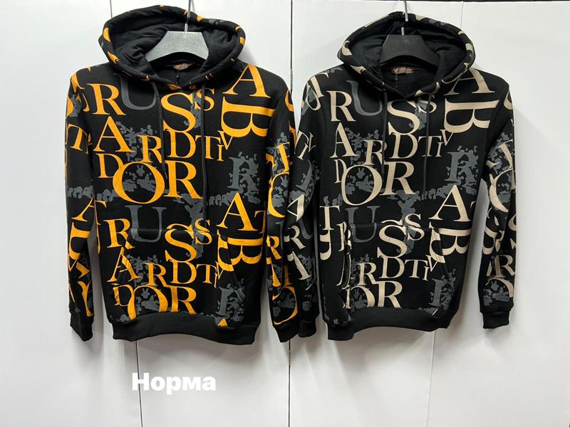 Худи Navas (S-2XL) NW426 black-orange (зима)