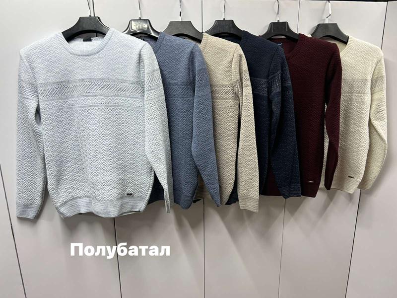 Свитер Navas (L-2XL) NW471 d.beige (зима)