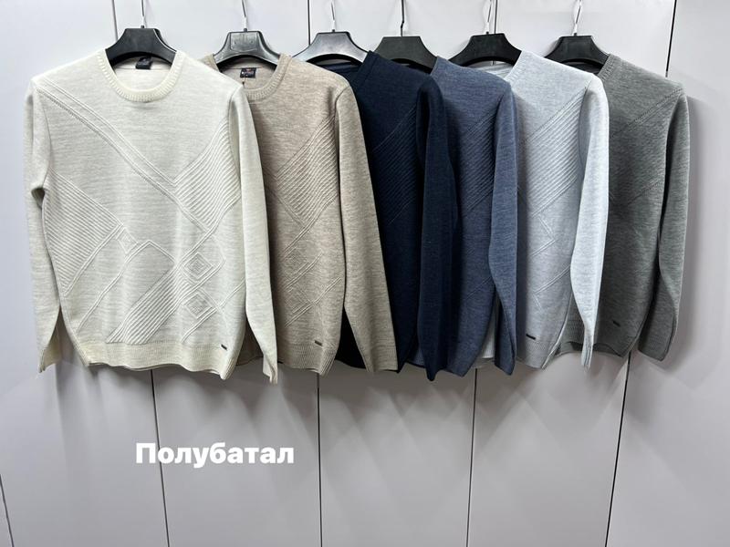 Свитер Navas (L-2XL) NW490 l.grey (зима)