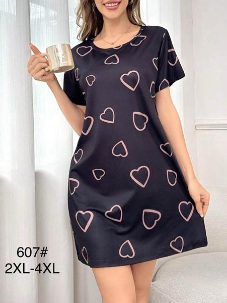 Ночнушка Estima (2XL-4XL) 607 navy (деми)