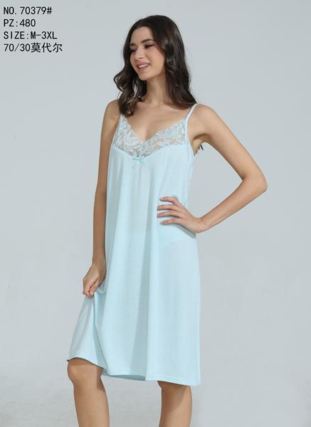 Ночнушка Estima (M-3XL) 70379 l.blue (деми)
