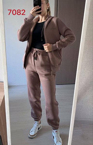 Костюм спорт FSN (42-48) 7082 brown (зима)