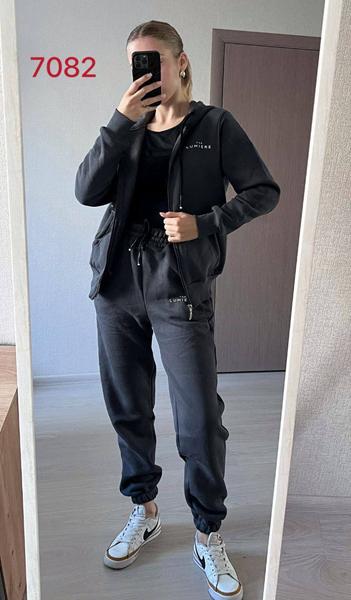 Костюм спорт FSN (42-48) 7082 d.grey (зима)