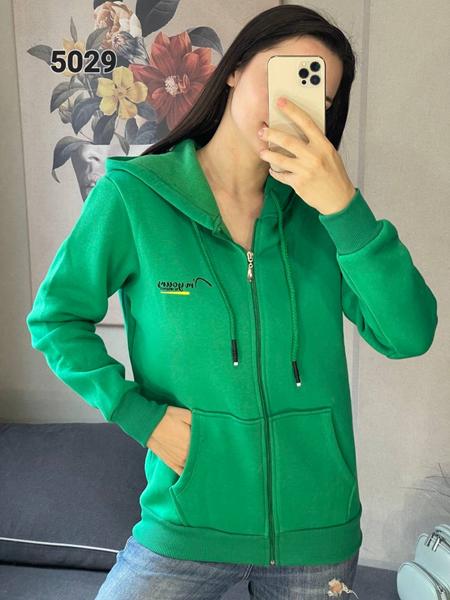 Кофта спорт FSN (42-48) 5029 green (зима)