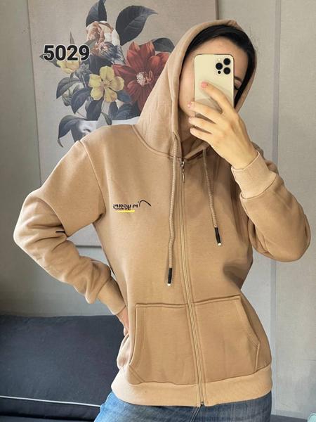 Кофта спорт FSN (42-48) 5029 beige (зима)