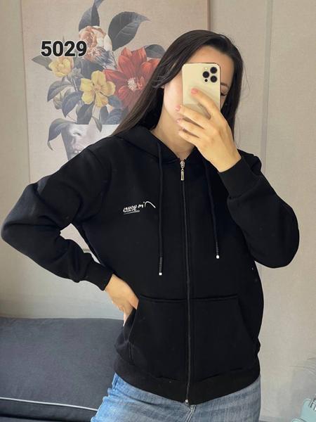 Кофта спорт FSN (42-48) 5029 black (зима)