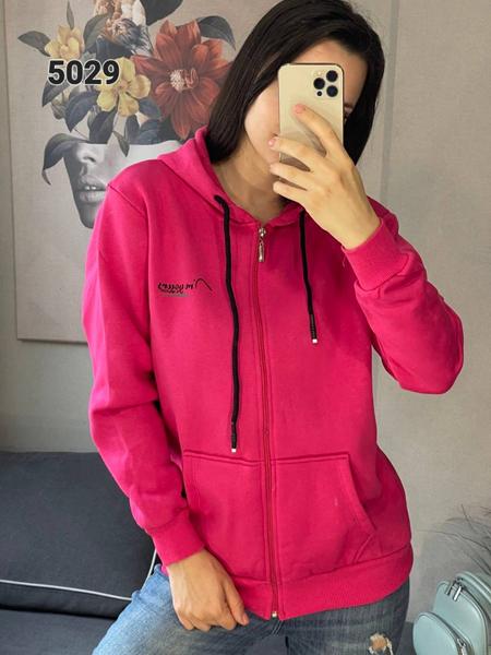 Кофта спорт FSN (42-48) 5029 crimson (зима)