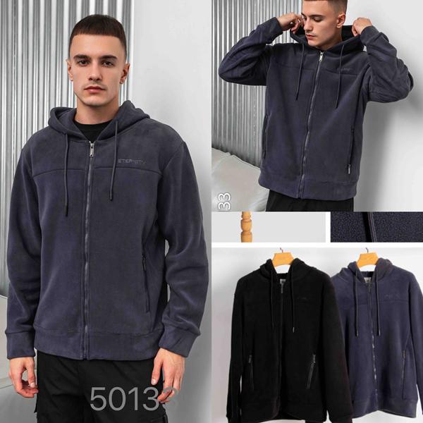 Кофта спорт JJF (L-4XL) 5013 grey (зима)