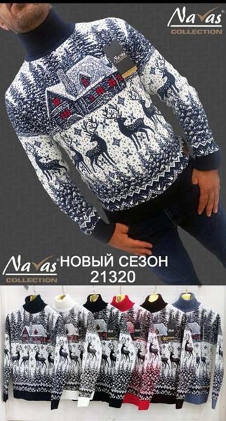 Свитер Navas (M-XL) 21230 black (зима)