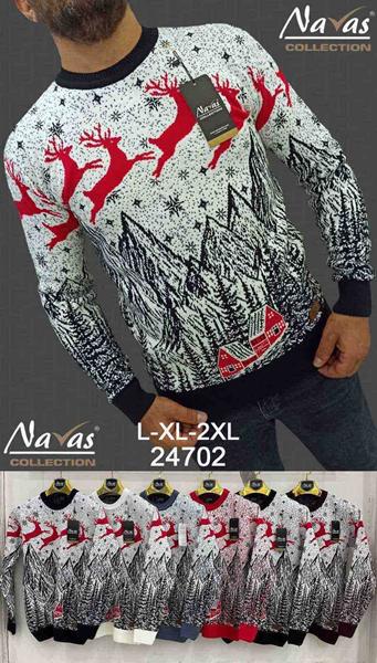 Свитер Navas (M-XL) 24702 red (зима)