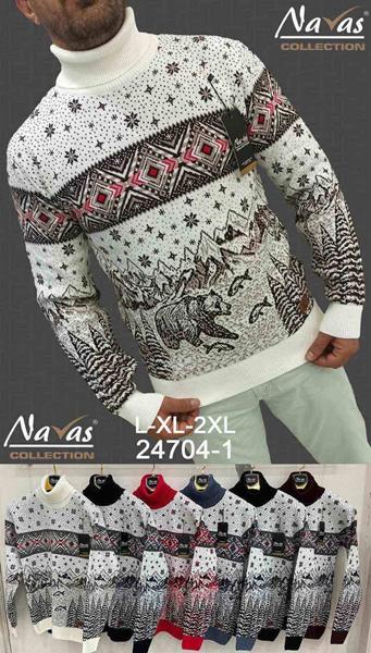 Свитер Navas (M-XL) 24704-1 black (зима)