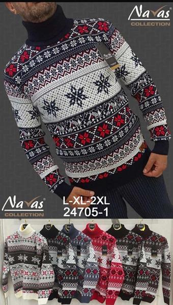 Свитер Navas (M-XL) 24705-1 grey (зима)