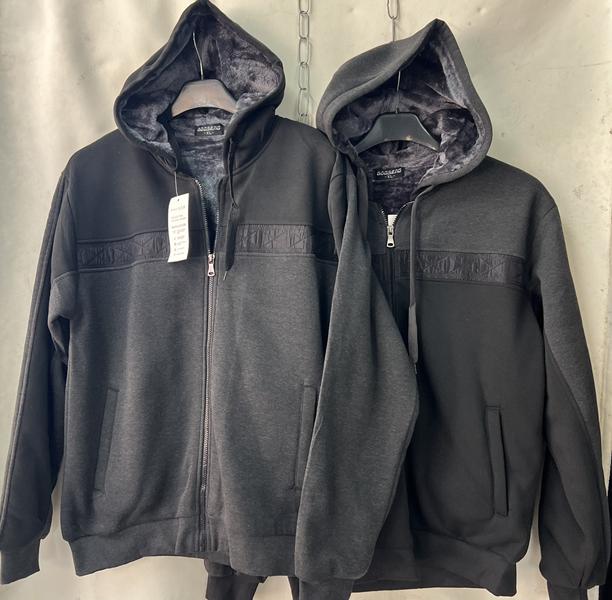 Кофта спорт TRAN (M-3XL) K2302 grey (зима)