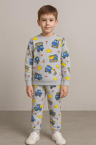 Пижама Fili kids (9-12) FK1535 grey (зима)