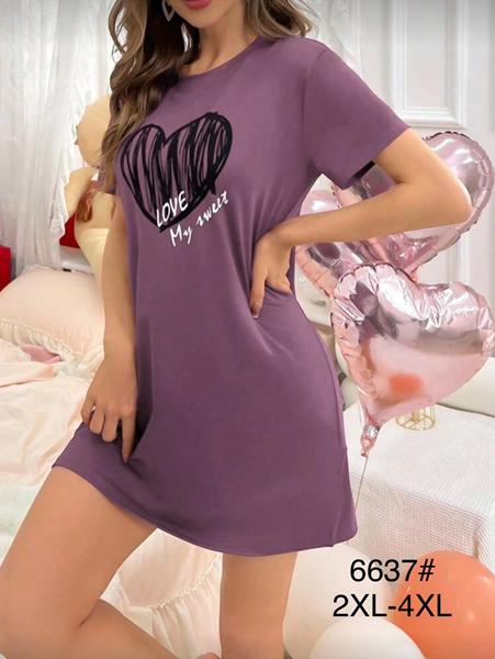 Туника Fili Wear (2XL-4XL) 6637 purple (лето)