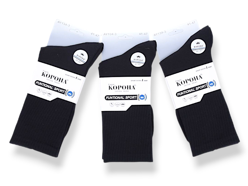 Носки Jelzin (41-47) AY134-3 black (деми)