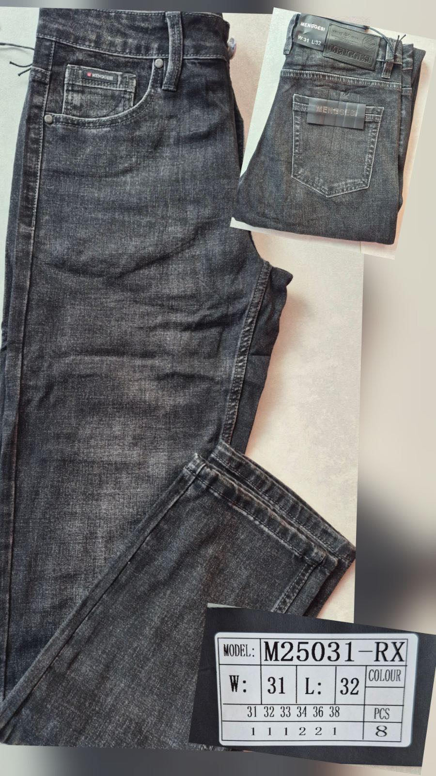 Джинсы God Baron (31-38) M25031-RX black (деми)