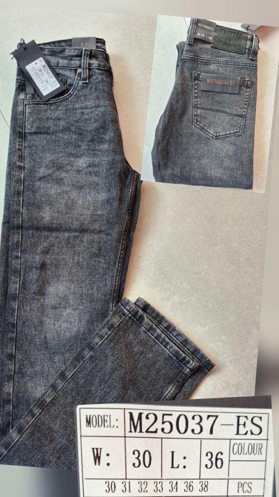 Джинсы God Baron (30-38) M25037-ES grey (деми)