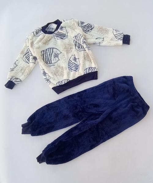 Пижама Baykush (92-146) B707 beige-black (зима)