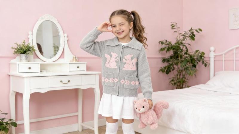 Кофта Yalisi (110-150) 377 grey (зима)