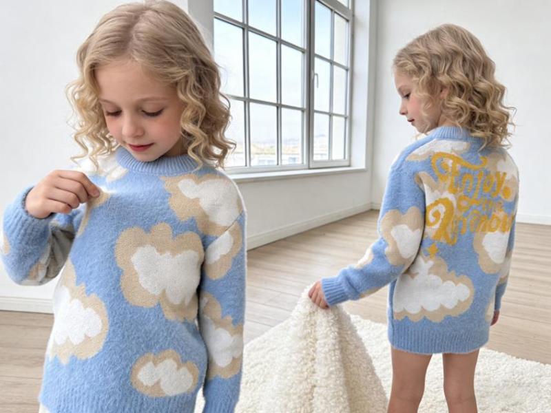 Свитер Yalisi (110-150) 393 l.blue (зима)