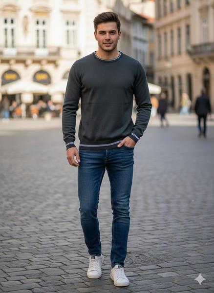 Свитер Moranny (M-2XL) 6173 khaki (зима)