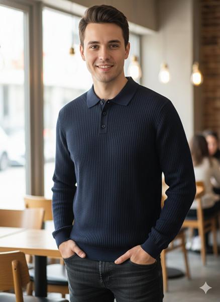 Свитер Moranny (M-2XL) 25191 navy (зима)