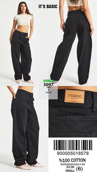Джинсы Maxim Jeans (32-36) 3097-1 black (деми)