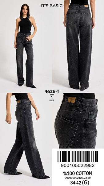 Джинсы Maxim Jeans (34-42) 4626-1 black (деми)