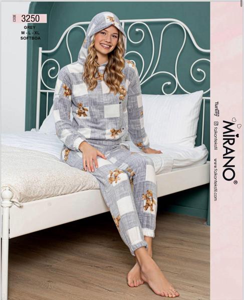 Пижама Trikotag (M-XL) 3250 l.grey (зима)