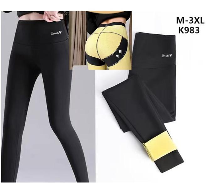 Лосины Hoan (M-3XL) K983 black (зима)