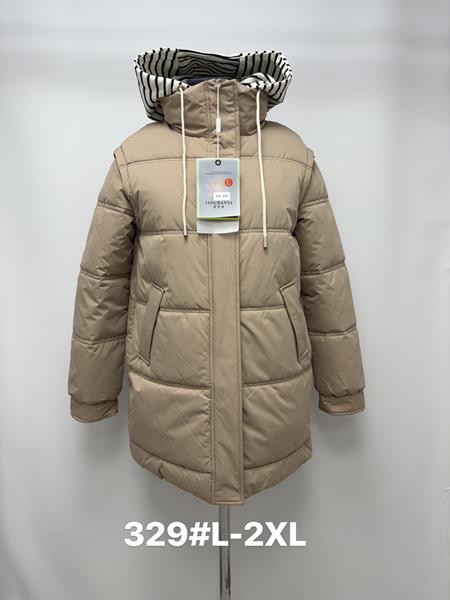 Куртка Jacket (L-2XL) 329 beige (зима)