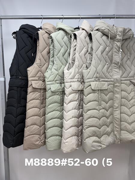 Жилетка Jacket (52-60) M8889 d.beige (деми)