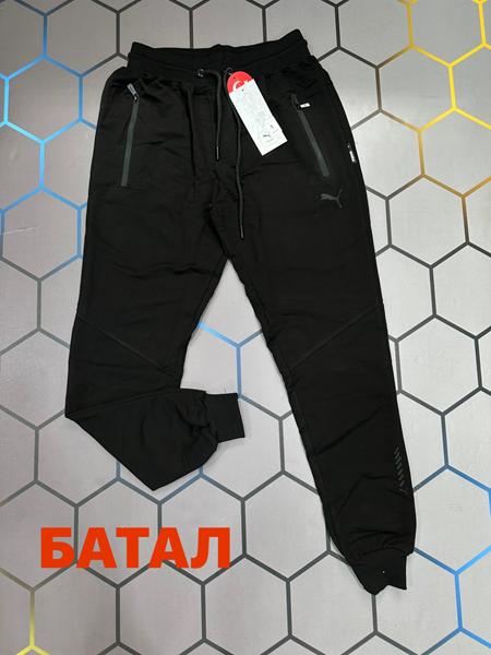 Штаны спорт Alex Clothes (2XL-5XL) 13148 black (деми)