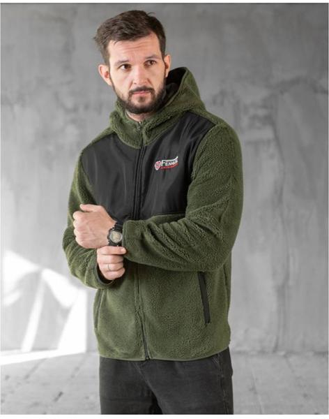 Кофта спорт Global (48-56) GL103 khaki (зима)