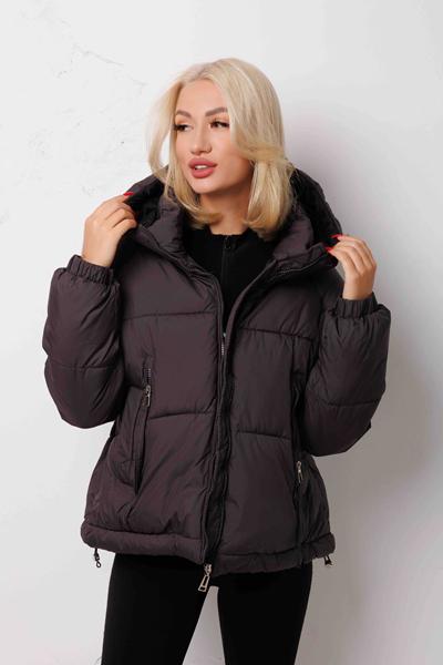 Куртка Katty (M-2XL) 26019 brown (зима)