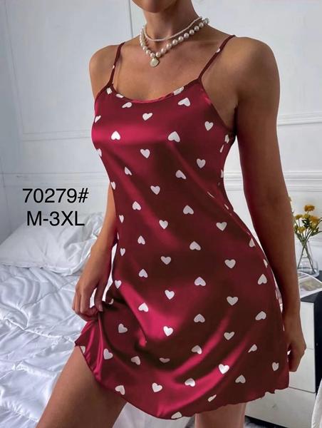 Ночнушка Estima (M-3XL) 70279 red (лето)