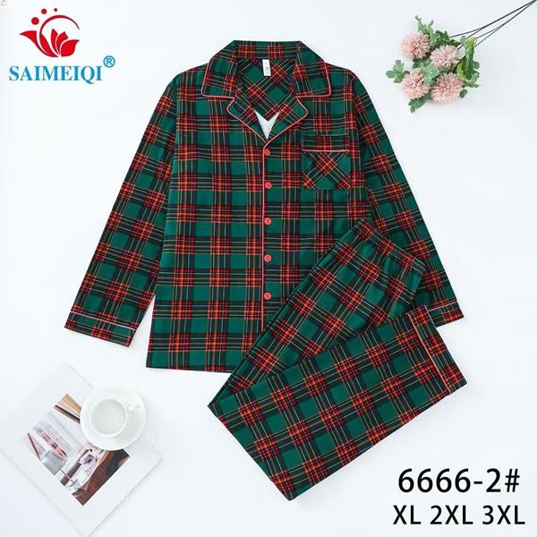 Пижама Estima (XL-3XL) 6666-2 green (деми)