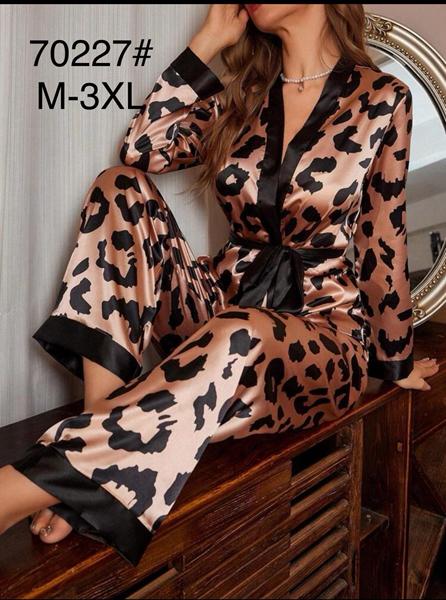 Пижама Estima (M-3XL) 70227 brown (деми)