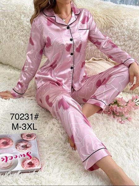Пижама Estima (M-3XL) 70231 pink (деми)