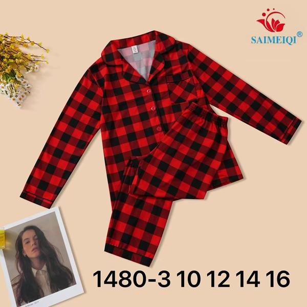 Пижама Estima (10-16) 1480-3 red (деми)