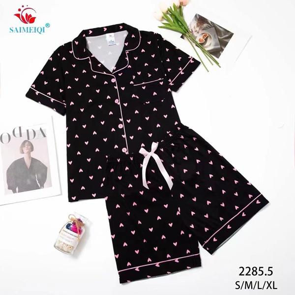 Пижама Estima (S-XL) 2285-5 black (лето)